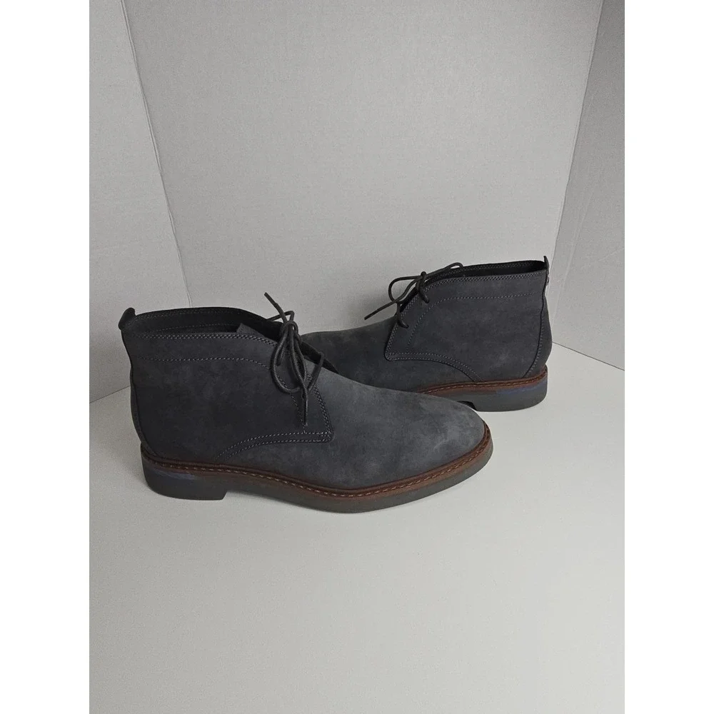 Cole Haan Men's 8.5 M Grand 360 York Grey Suede Chukka Boots Lace Up Ankle Shoes